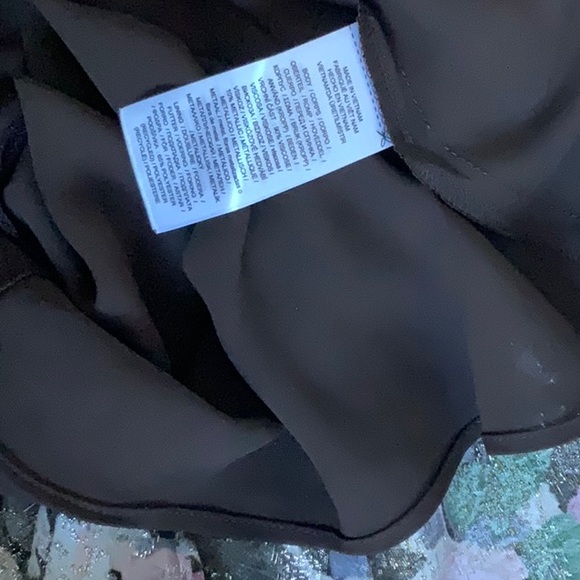 NEW Ralph Lauren Floral Metallic Jacquard Brown and Silver Dress size 2Petite - Picture 3 of 6